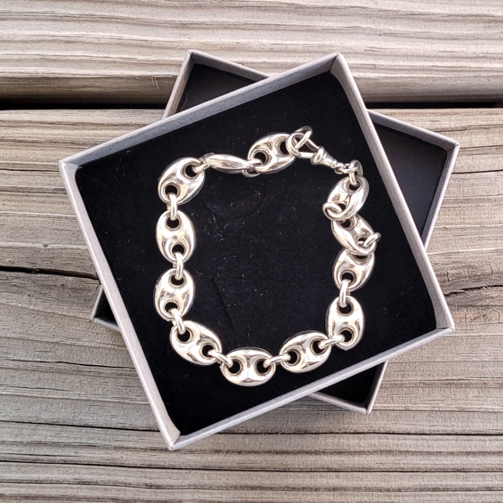 Silver Mariner link bracelet